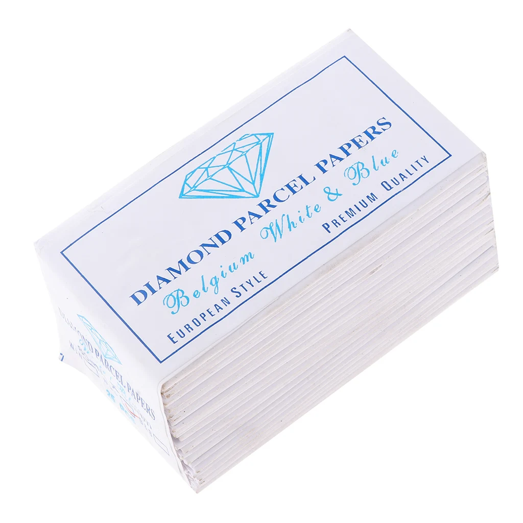 25 Pieces Paper Diamond Package Papers for Gemologist Jewelers Gemstone Opal