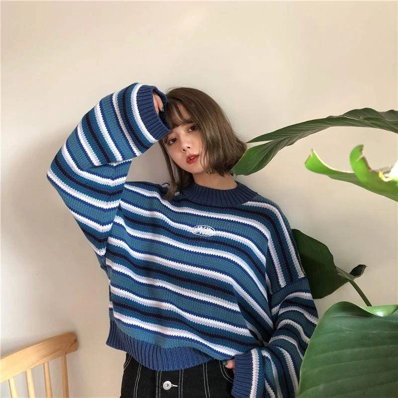 Harajuku Preppy Style Oversized Knitted Pullovers Autumn Winter Loose Sweaters y2k Fairycore Grunge Vintage Jumpers Women Cloth yellow sweater