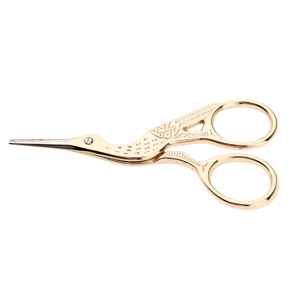 Retro Cuticle Scissors Trimming Bangs Eyebrows False Eyelashes Hair Cutting Beard Cut Design