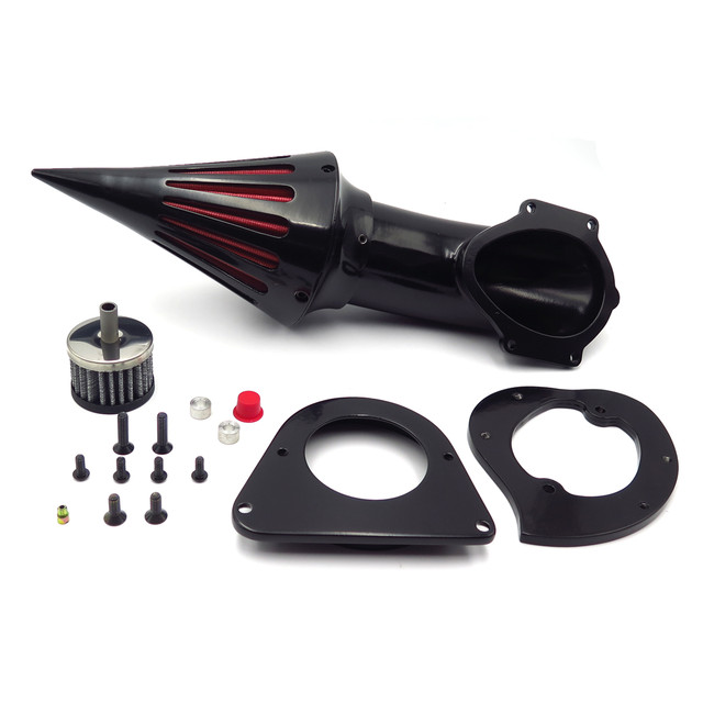 Gloss Black Spike Air Cleaner Kits Filter for Kawasaki Vulcan 800