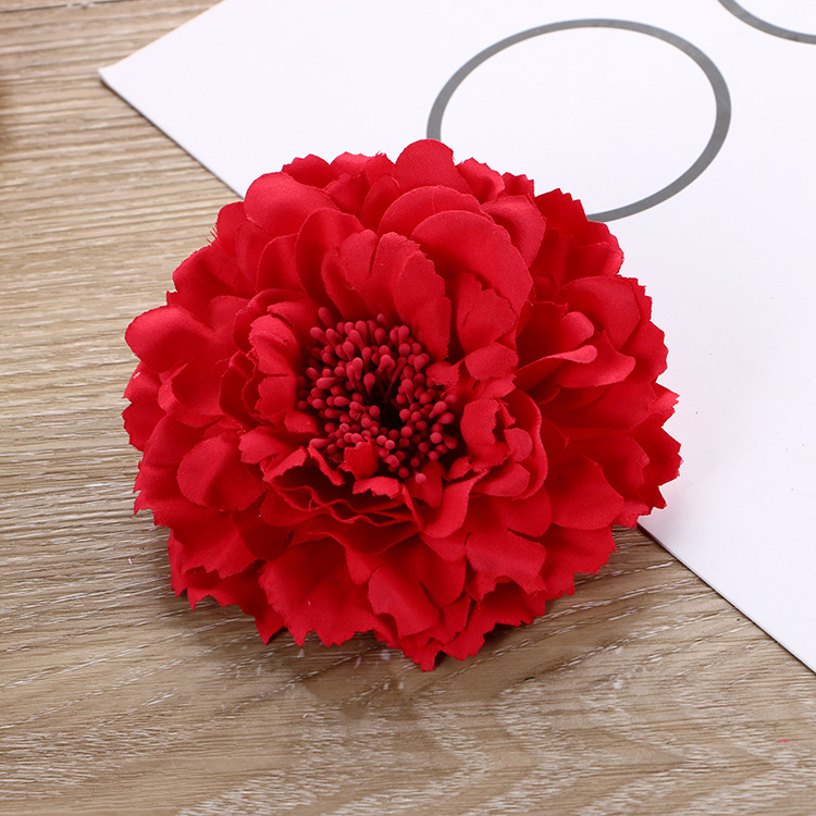 Neue Mode Handgemachte Stoff Pfingstrose Blume Broschen für Frauen Corsage Anstecknadeln Hut Kleid Hochzeit Schmuck Kleidung Zubehör – Detail 6