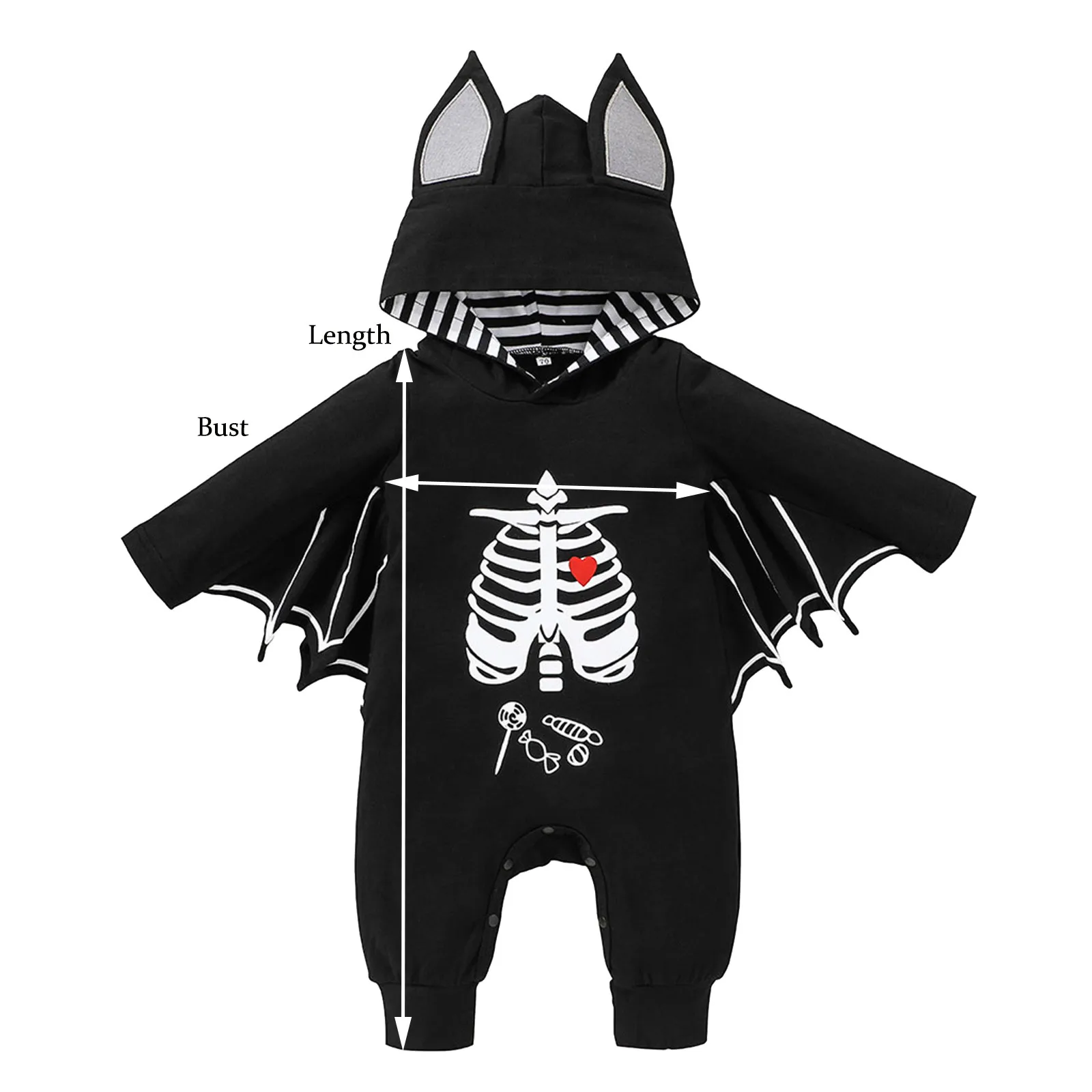 Baby Clothes For Baby Hooded Romper Autumn Winter Boy Girl Clothes Bat Long Sleeve Kids Newborn Jumpsuit Halloween Costumes best Baby Bodysuits