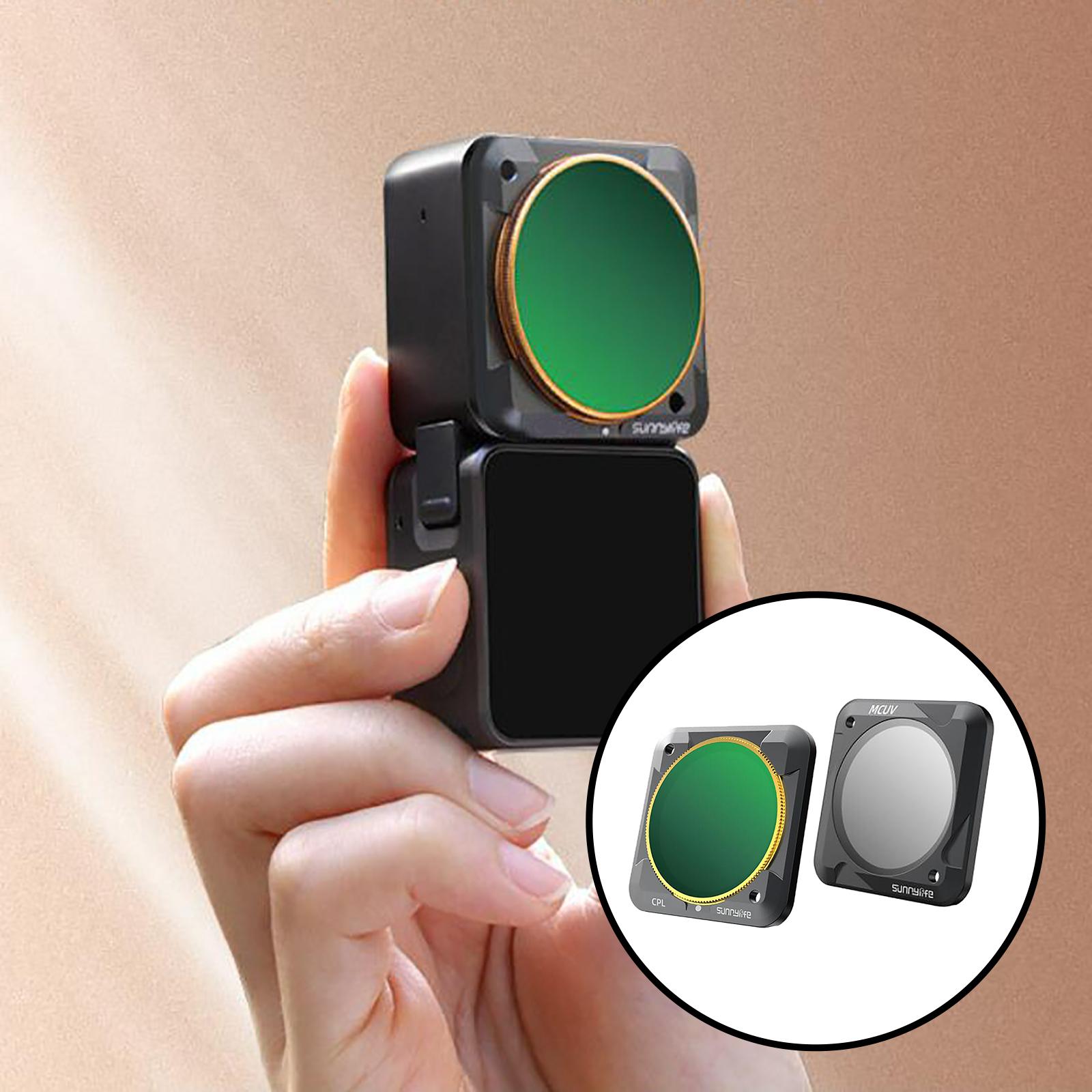 1 Pieces Sports Camera ND PL Adjustable Filter Magnetic Clear Protector Waterproof Knife-Proof High Transmittance for Action 2