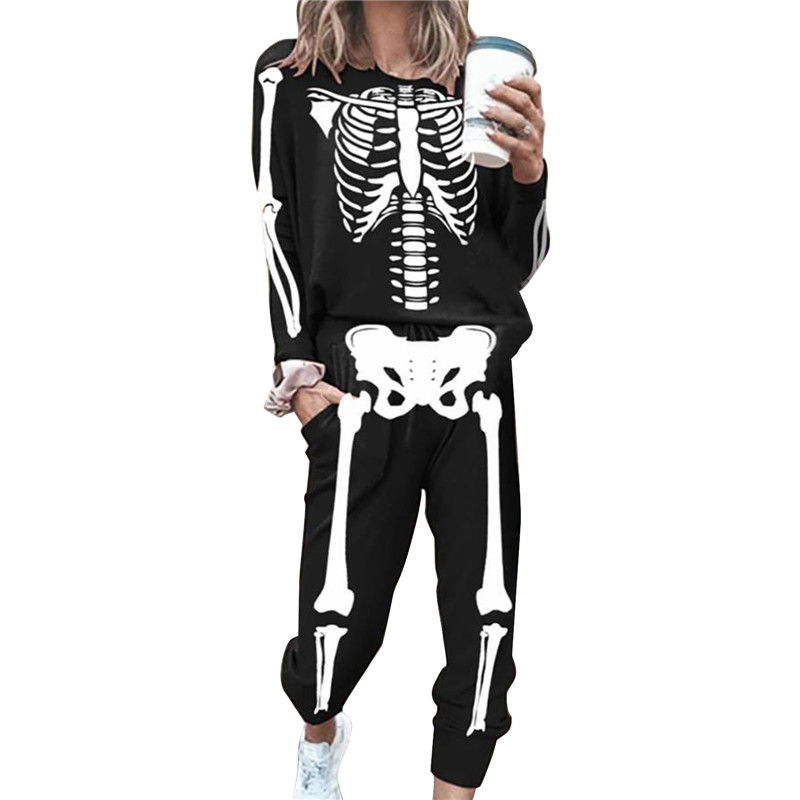 womens skeleton sweatsuit