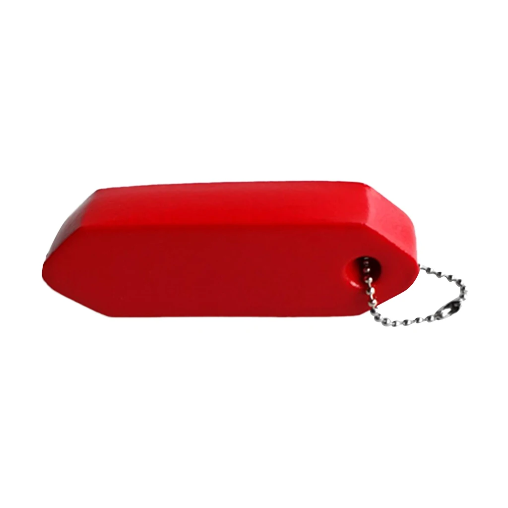 High Visibility Vinyl Coated Foam Tube Floating Keychain Water Buoyant Key Ring Boat Marine Sailing Key Float Buoy Red