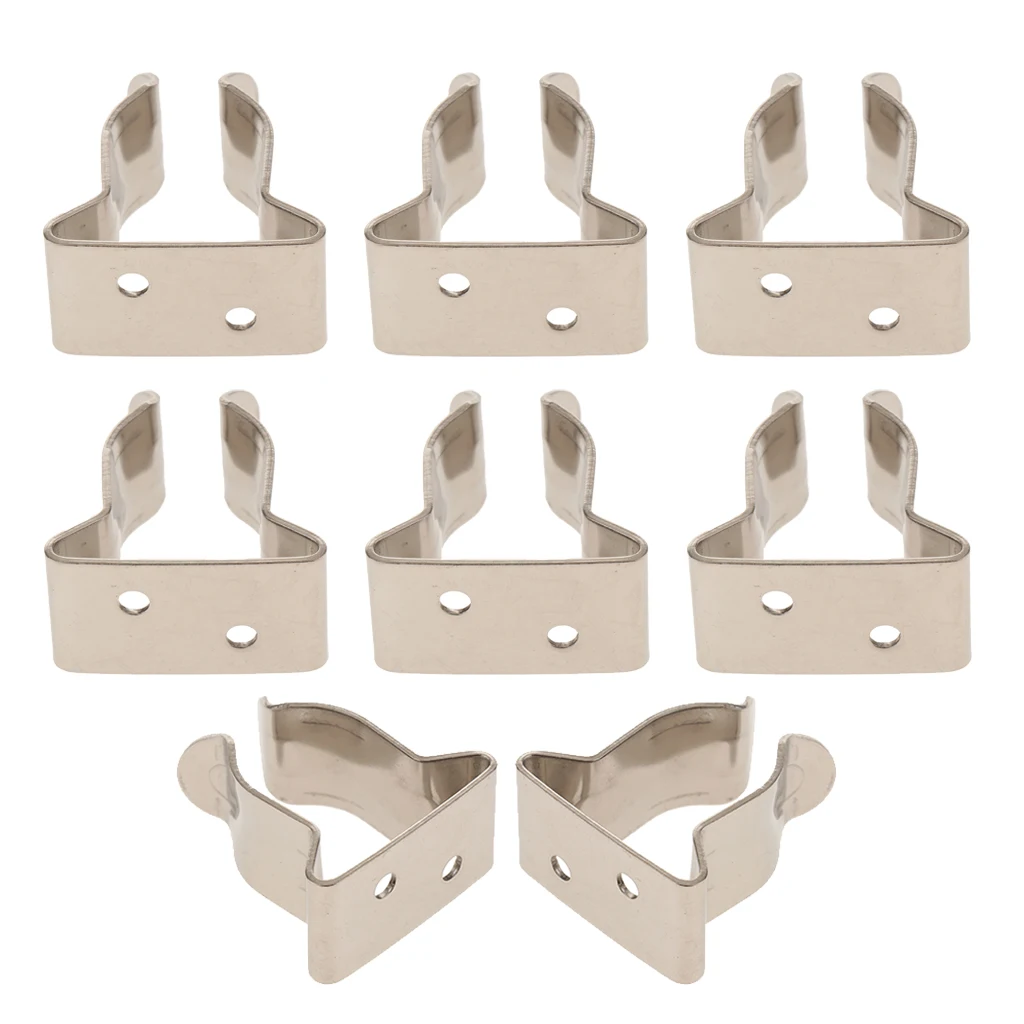8x New 304 Stainless Steel Marine Yacht Paddle Spring Hook Holding Clips 8x New 304 Stainless Steel Marine Yacht Paddle Spring Hook Holding Clips