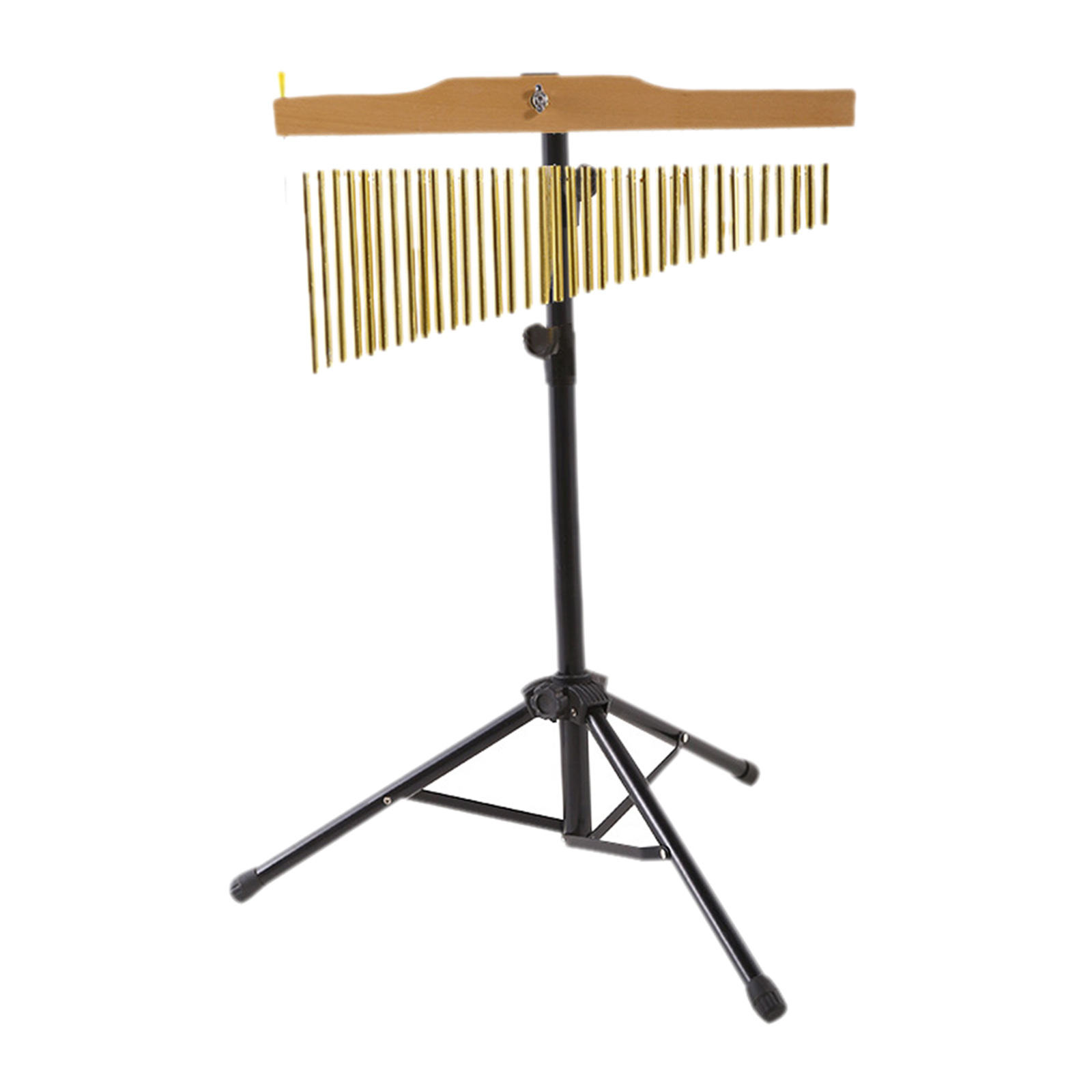20/25/36 Tone Metal Golden Bar Chimes Single-row Percussion Instrument with Tripod Stand Striker Mallet for Children Music Lover