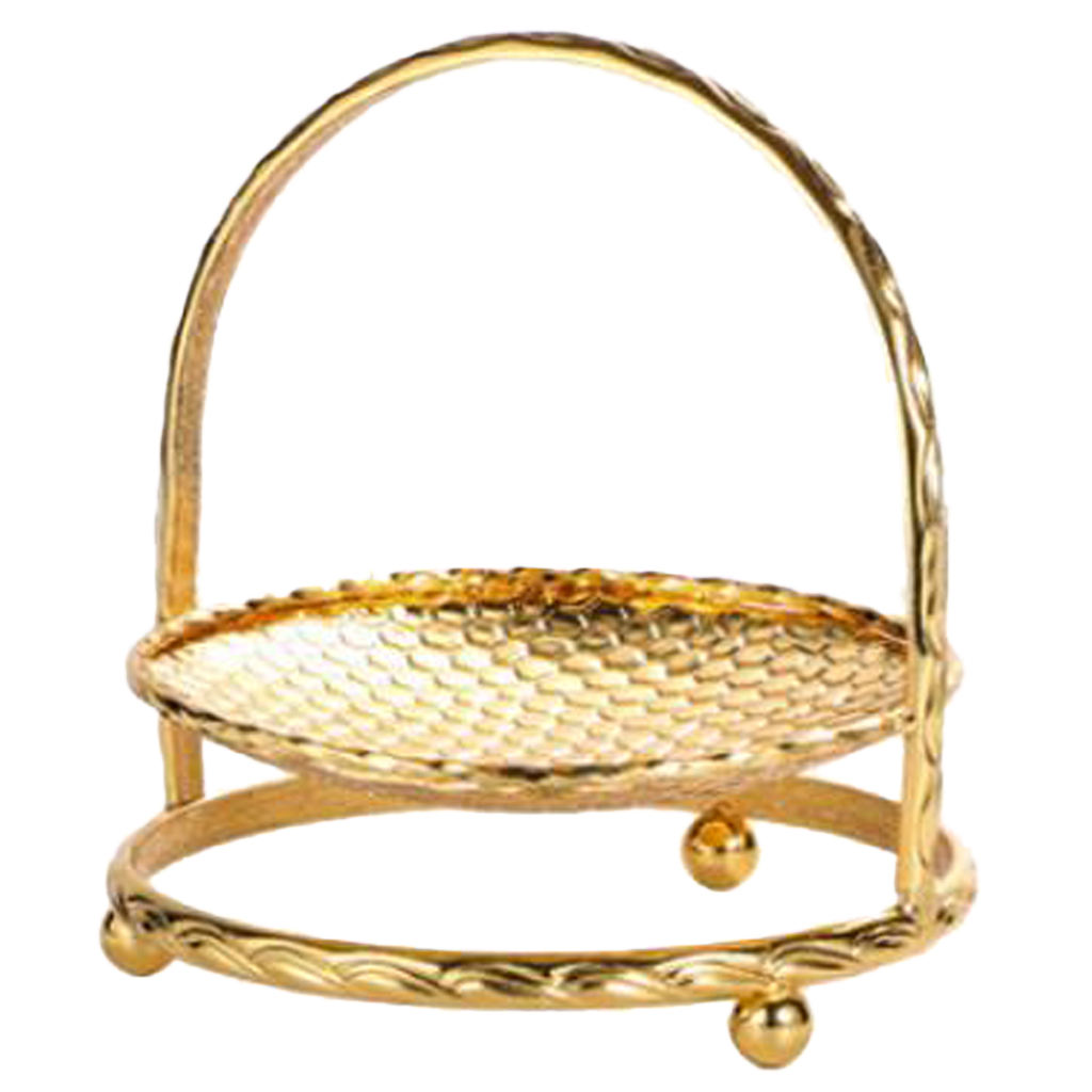 1/2/3 Tier Zinc Alloy Cake Stand Afternoon Tea Wedding Plate Party Tableware, Gold or Silver