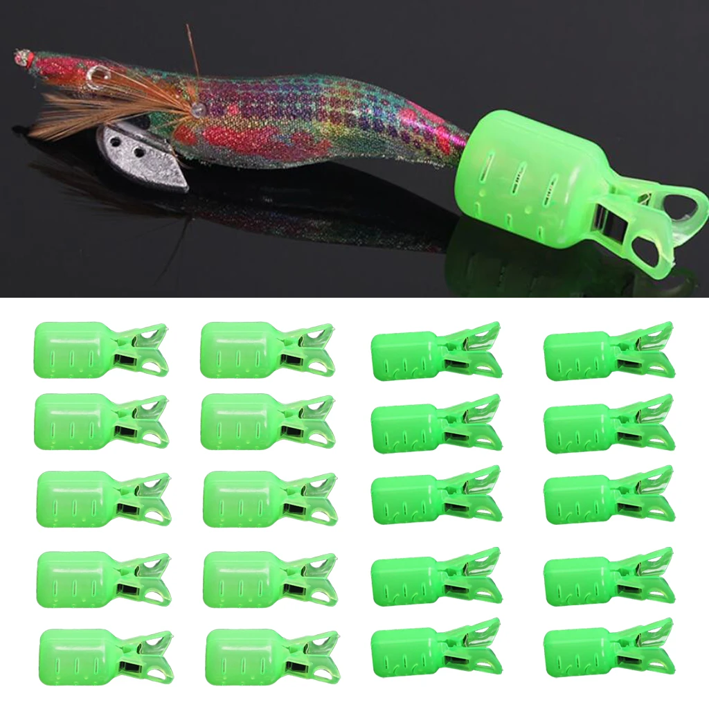 10x Octopus Squid Fishing Lures Jig Hook Covers Protector Shrimp Baits Good