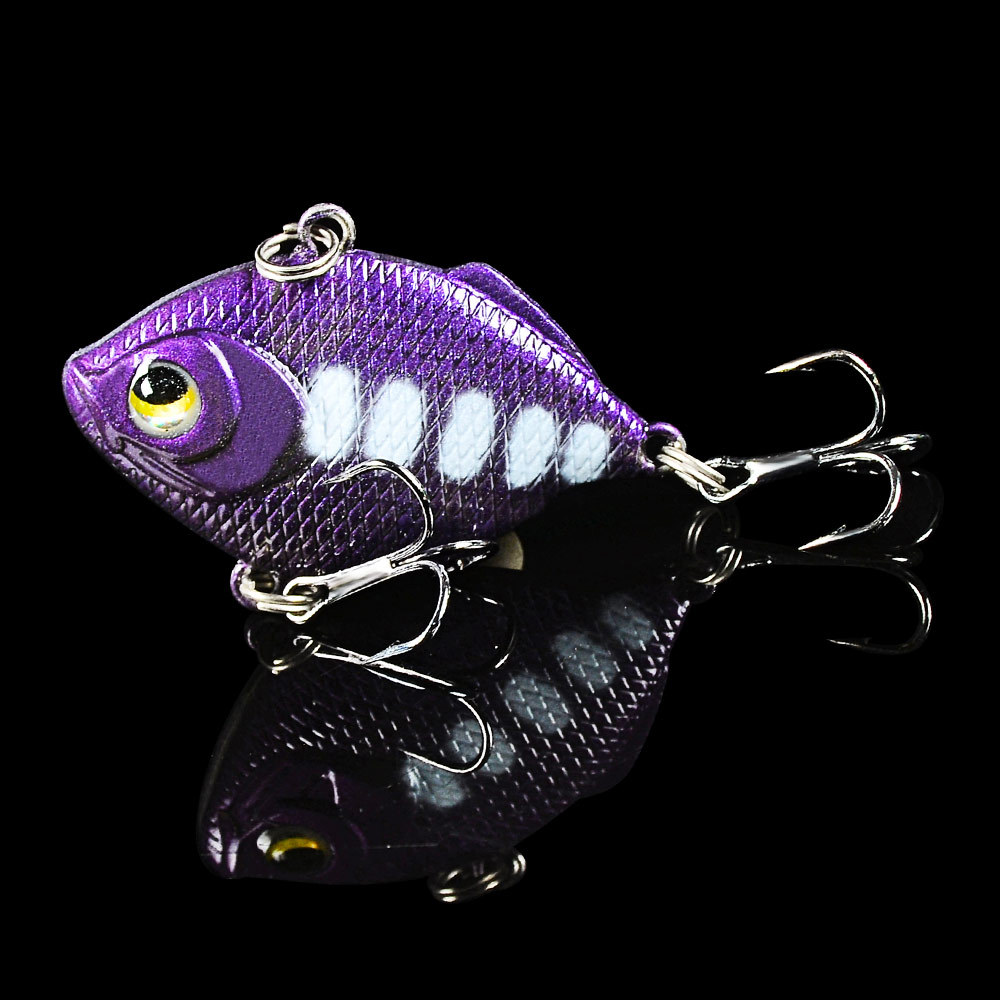 1 PCS Metal VIB Blade Glow Cicada Lure 4.5cm/8.5g Sinking Tail Spinner Baits Bibe For Bass Pike Perch Fishing