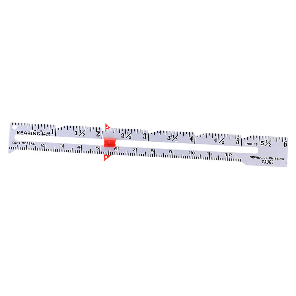 Sewing Gauge Sewing Ruler Measuring Tool Sewing Accessories Black 15cm