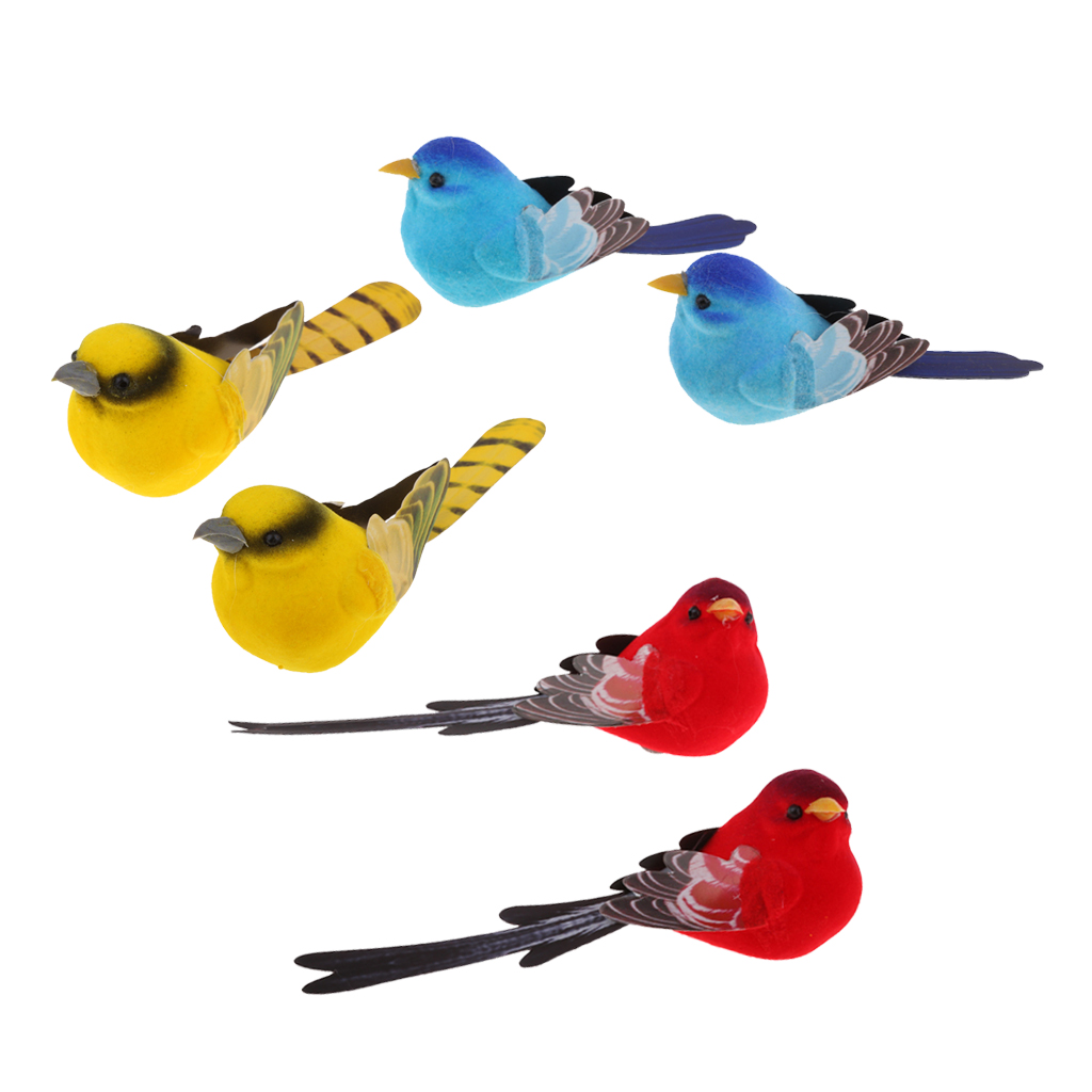 6 Artificially Realistic Decoration Bird Simulation House Decoration