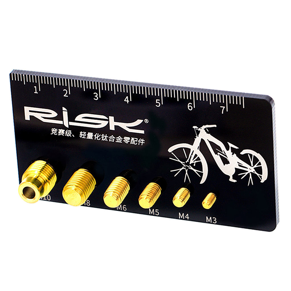 Metric Screw Bolt Nut Thread Measure Gauge Size Checker, Especially Designed to Measure Bicycle Screws / Bolts