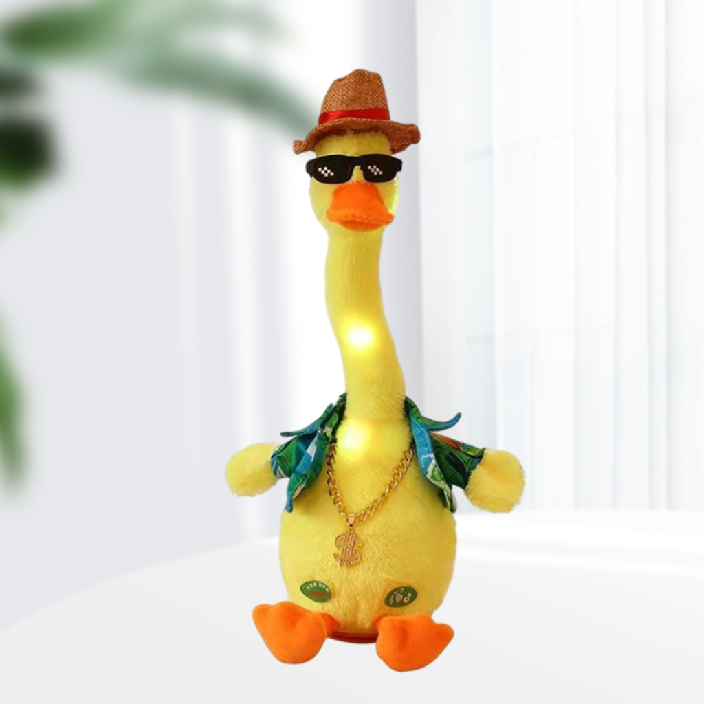 1pc Adorable Talking Duck Toy Stuffed Learn Tongue Duck Gifts for Kids