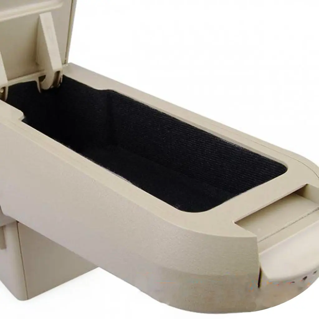 Beige Leatherette Center Console Armrest Box For 1998-2007 VW Volkswagen Golf 4 Bora MK4