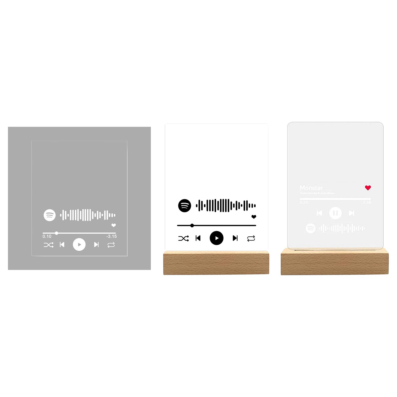 Desktop   Personalized   Acrylic   Song   Cover   Photo   Album   Plaque  