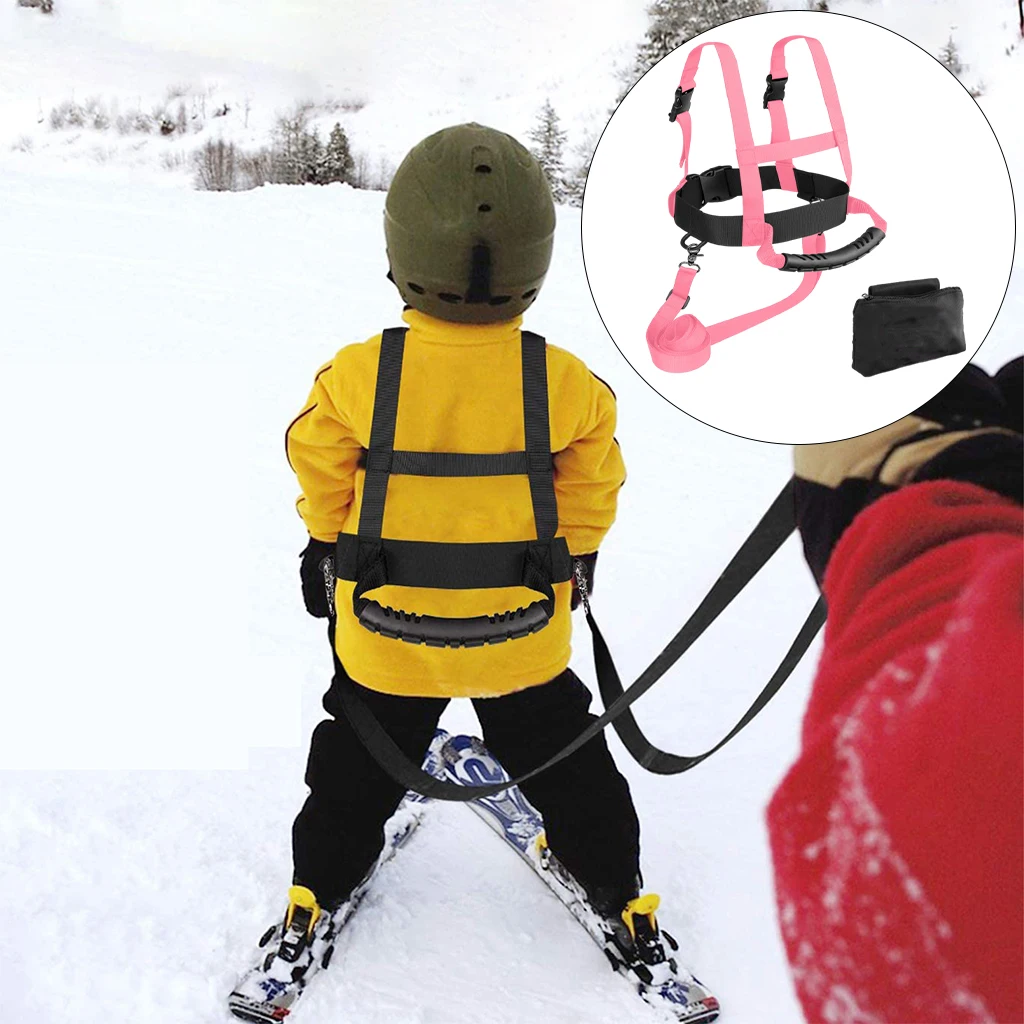Kids Ski Harness, Safety Roller Skating Shoulder Strap,  Control Leash, Basic Tracks Trainer for