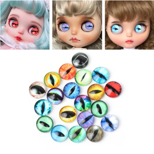 20Pcs Glass Doll Eye Making DIY Crafts For Toy Dinosaur Animal Eyes  Accessories 