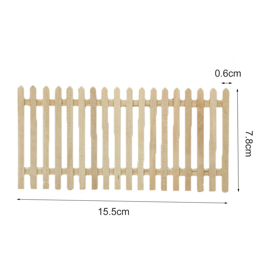 Деревянный 1/12 весы микро пейзаж деревянный забор Миниатюрный Кукольный дом  Декор горшков для кукольного домика | AliExpress