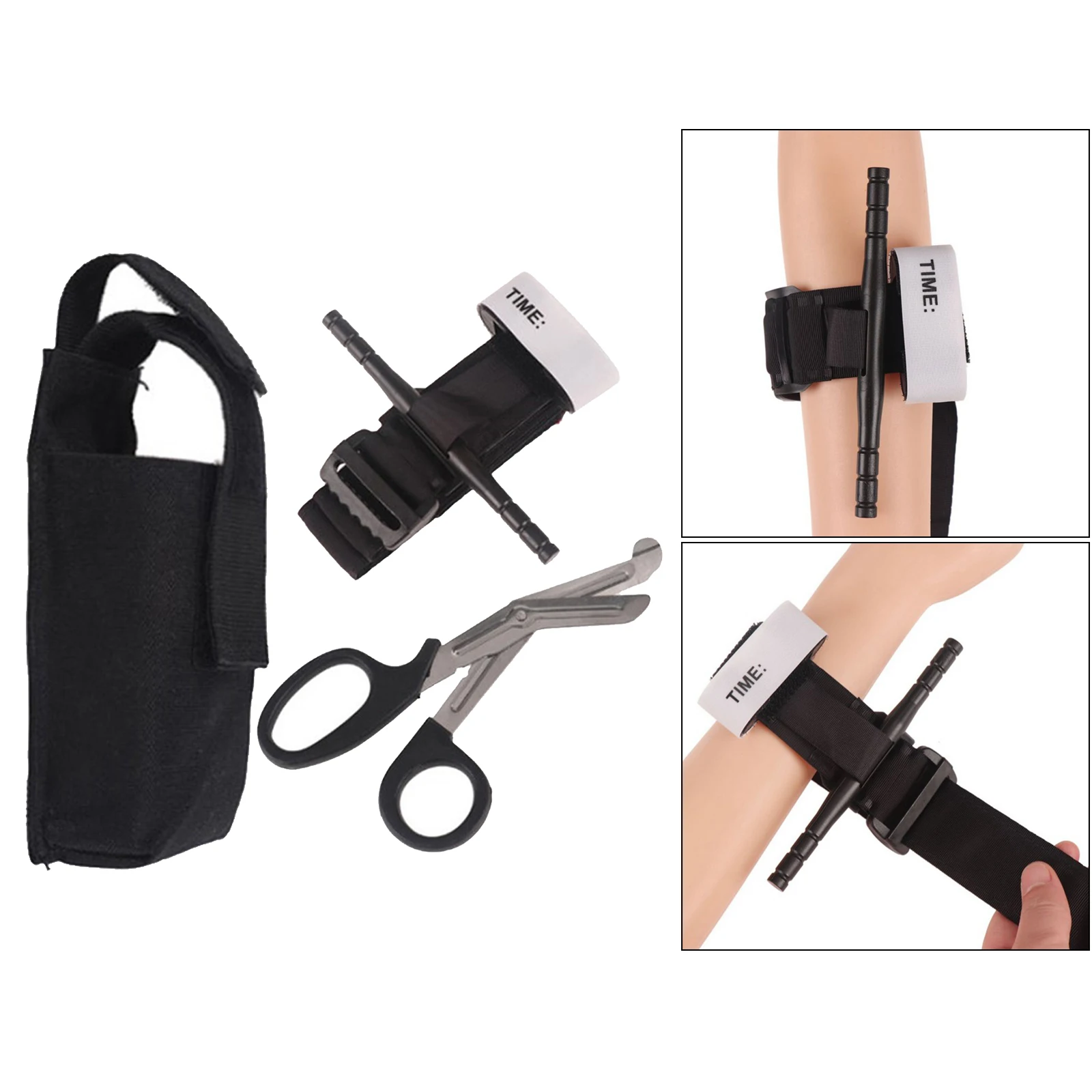 Outdoor survival tourniquet fast hemostasis Medical emergency first aid tactical military easy one-handed operation