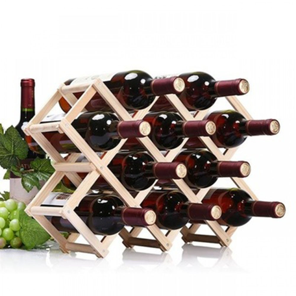 dobrável prateleiras de vinho detém 3 6 10 garrafas rack melhor preço