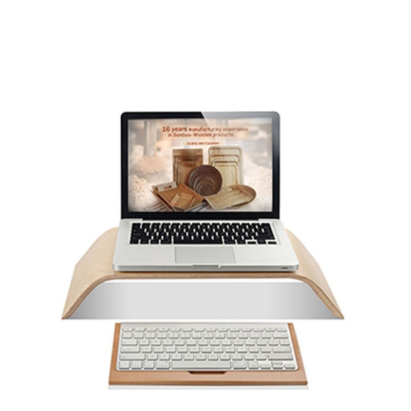 Suporte do Monitor do Computador Bracket para Imac H7jf de Madeira Universal Dock Titular Display Computador Portátil Acessórios 3 Suporte p/ laptop