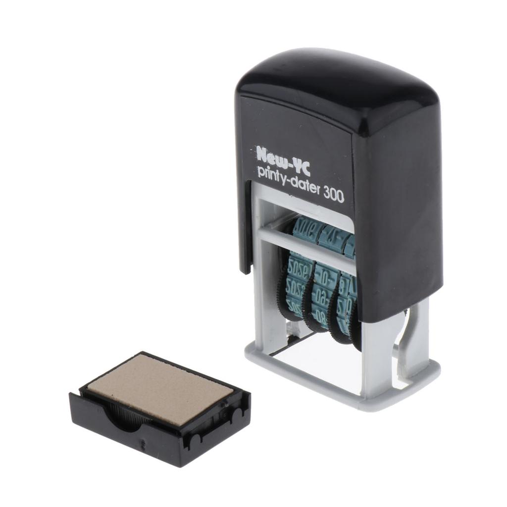 Self-Inking Date Stamp Business Stamp H-4mm Great for Receiving Expiration