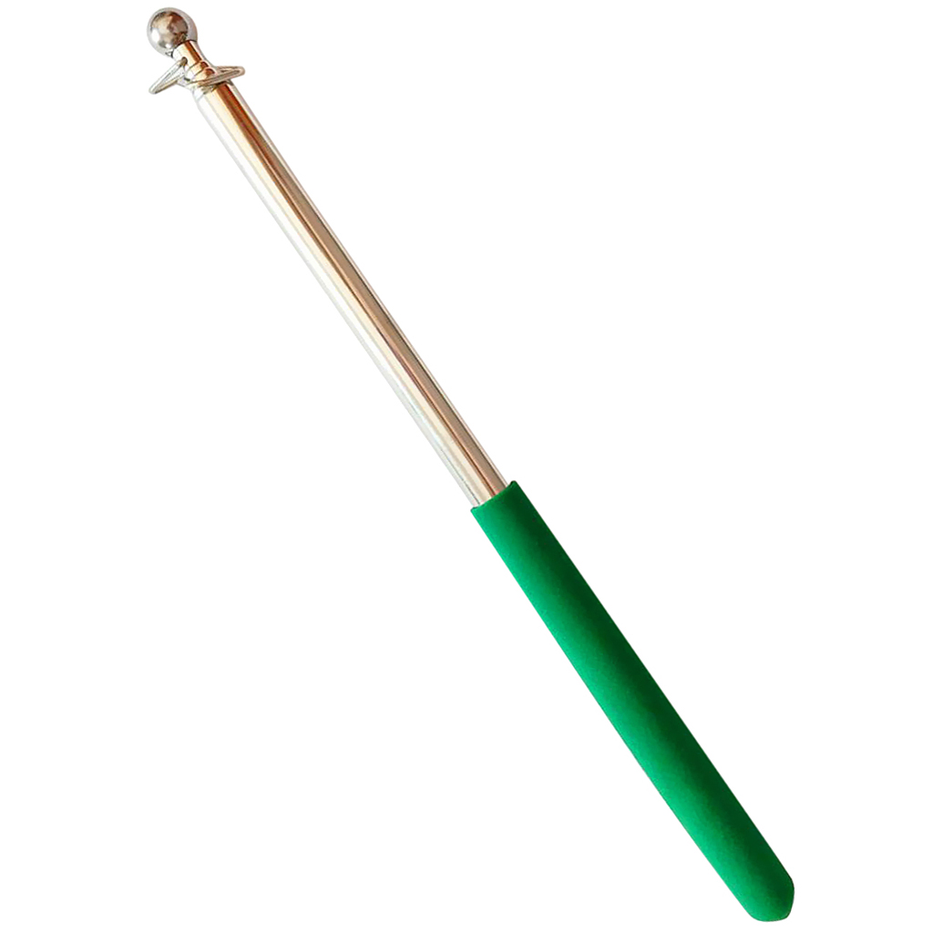 1m Telescopic Stainless Steel Flagpole Banner Flagpole Guide Pole for School Teaching Tour Guide Parades Stadium Events