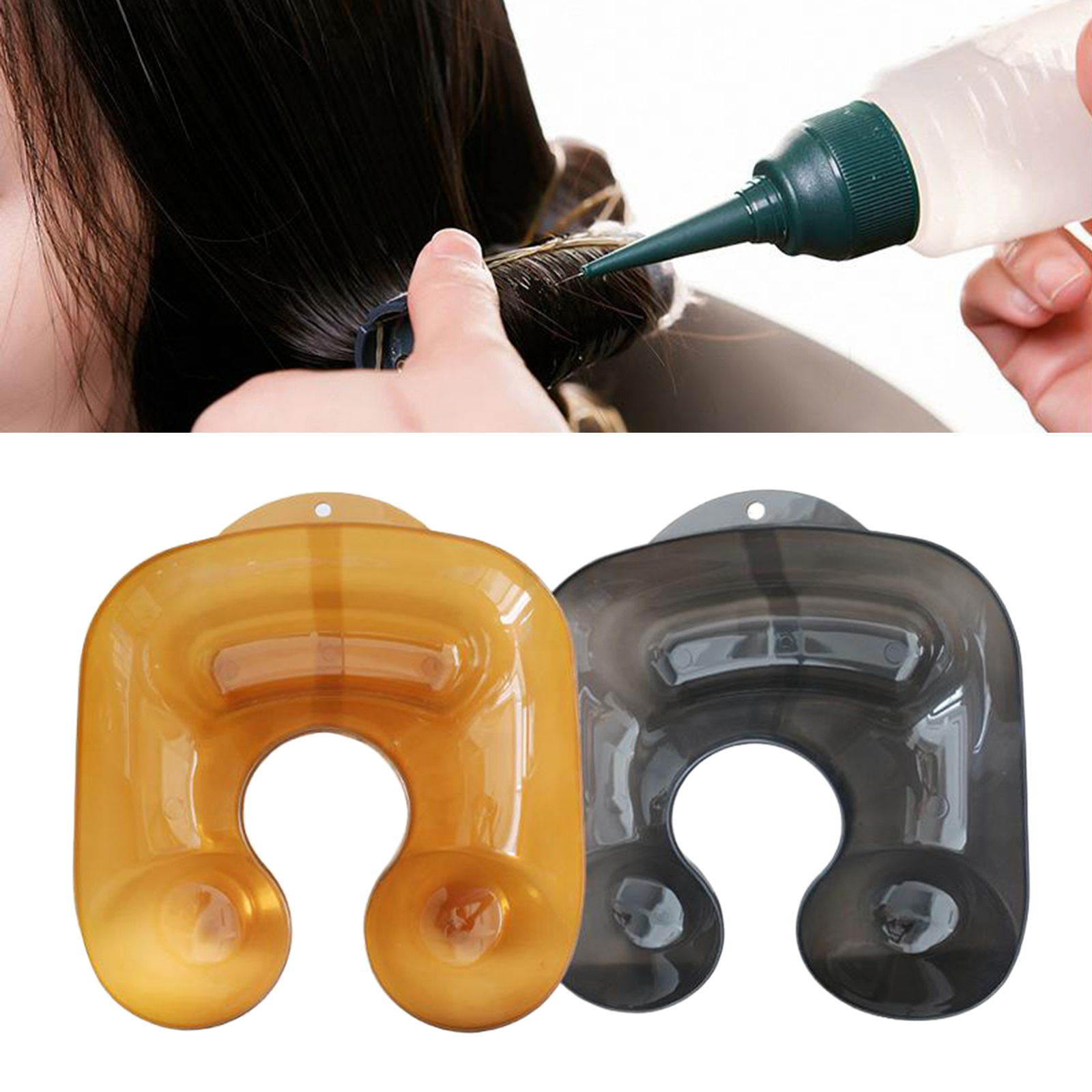 PVC Hair Washing Neck Tray Large Salon Perming Container Hair Styling Tools
