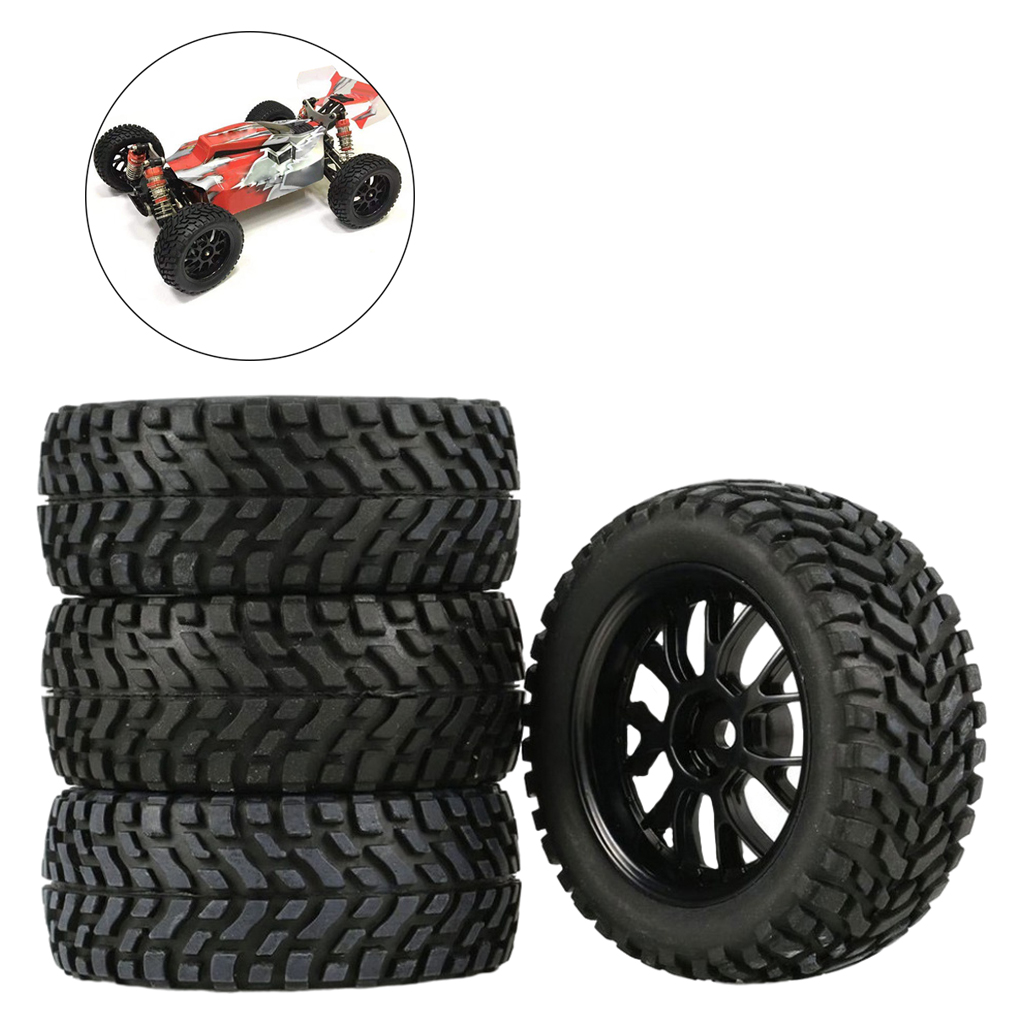 12mm Hex RC Front Rear Wheels Tires & Wheel Rims for Wltoys 144001 124019 RC Off-road Parts Accessories