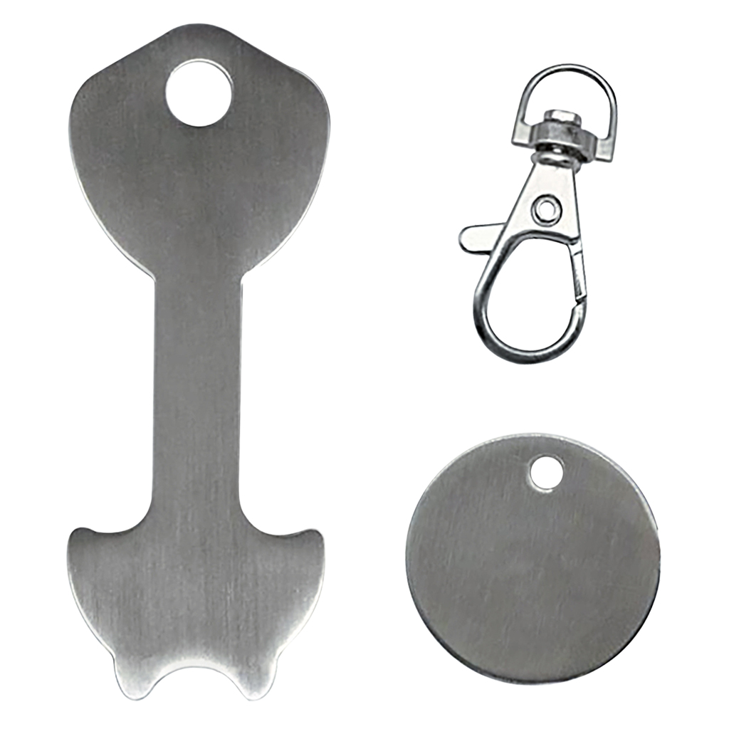 2pcs Shopping Trolley Release Metal Key Front Loading Lock Drawer Type Lock Removable Trolleys Token Keychain Coin Bag Tag
