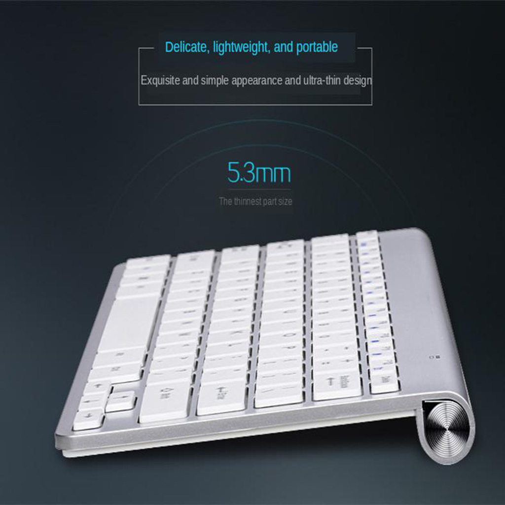 Quiet Wireless Keyboard & 1200DPI Mouse Combo for Windows PC Mac Computer