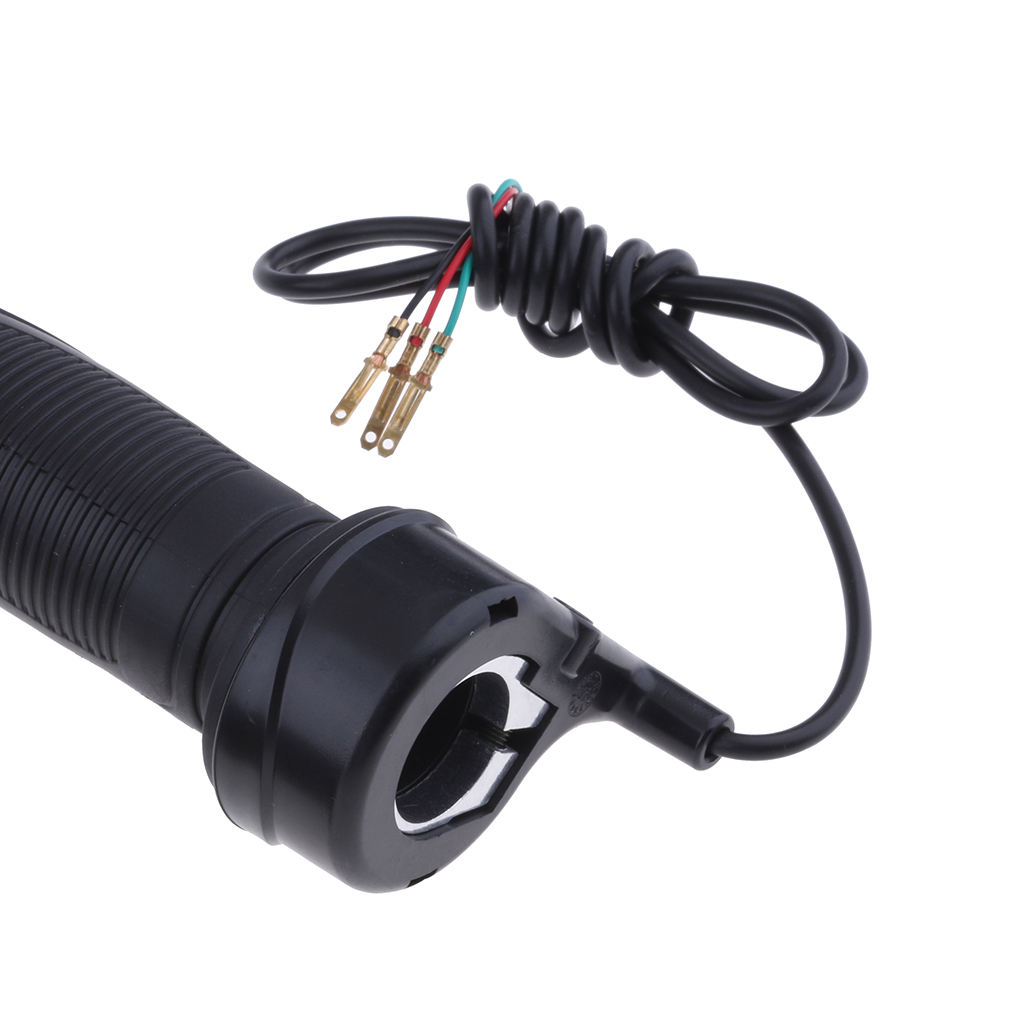 24V 36V 48V Bike Twist Throttle HandGrip + Cable +Battery Capacity Display