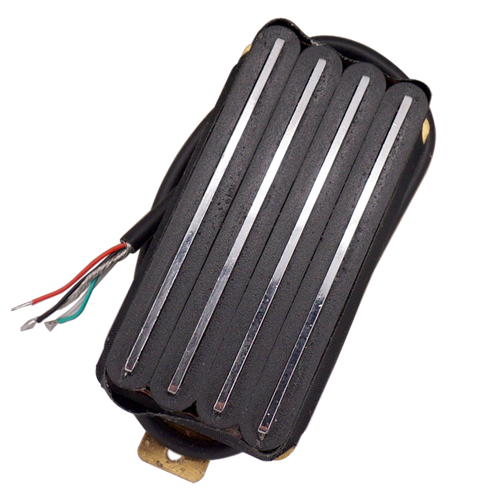 Black 4 Rail Humbucker Pickup for Electric Guitar Musical Instrument Parts