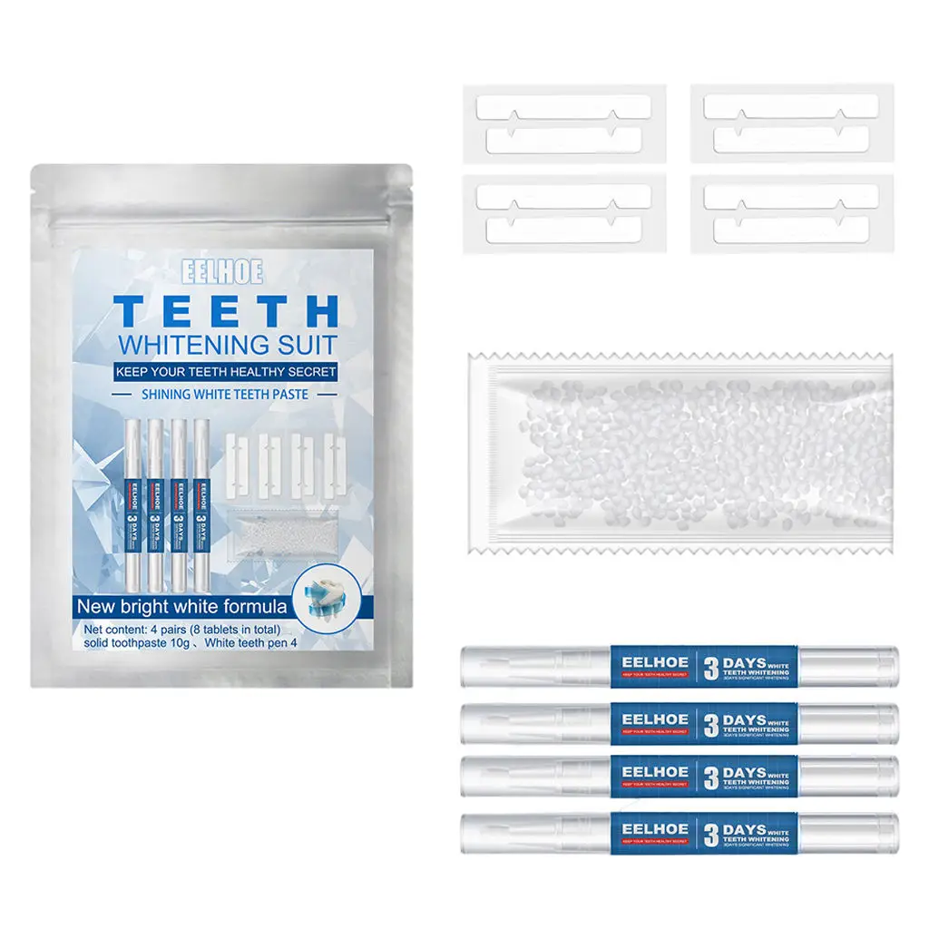 Kit Teeth Stickers Teeth Whitening Pen Teether Remove Yellow Effective, Remove Tooth Stains, Painless