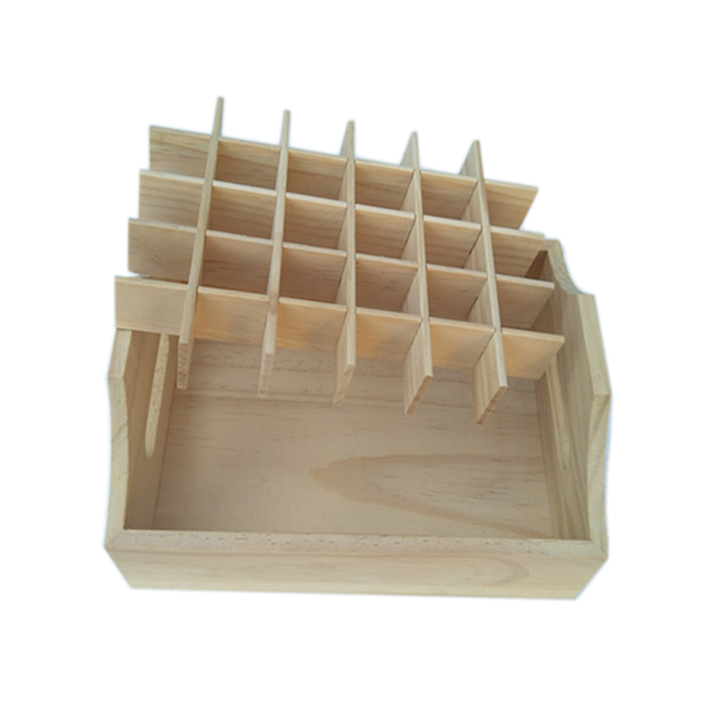 30 Slot Essential Oil Display Stand with Stainless Steel Storage Shelf