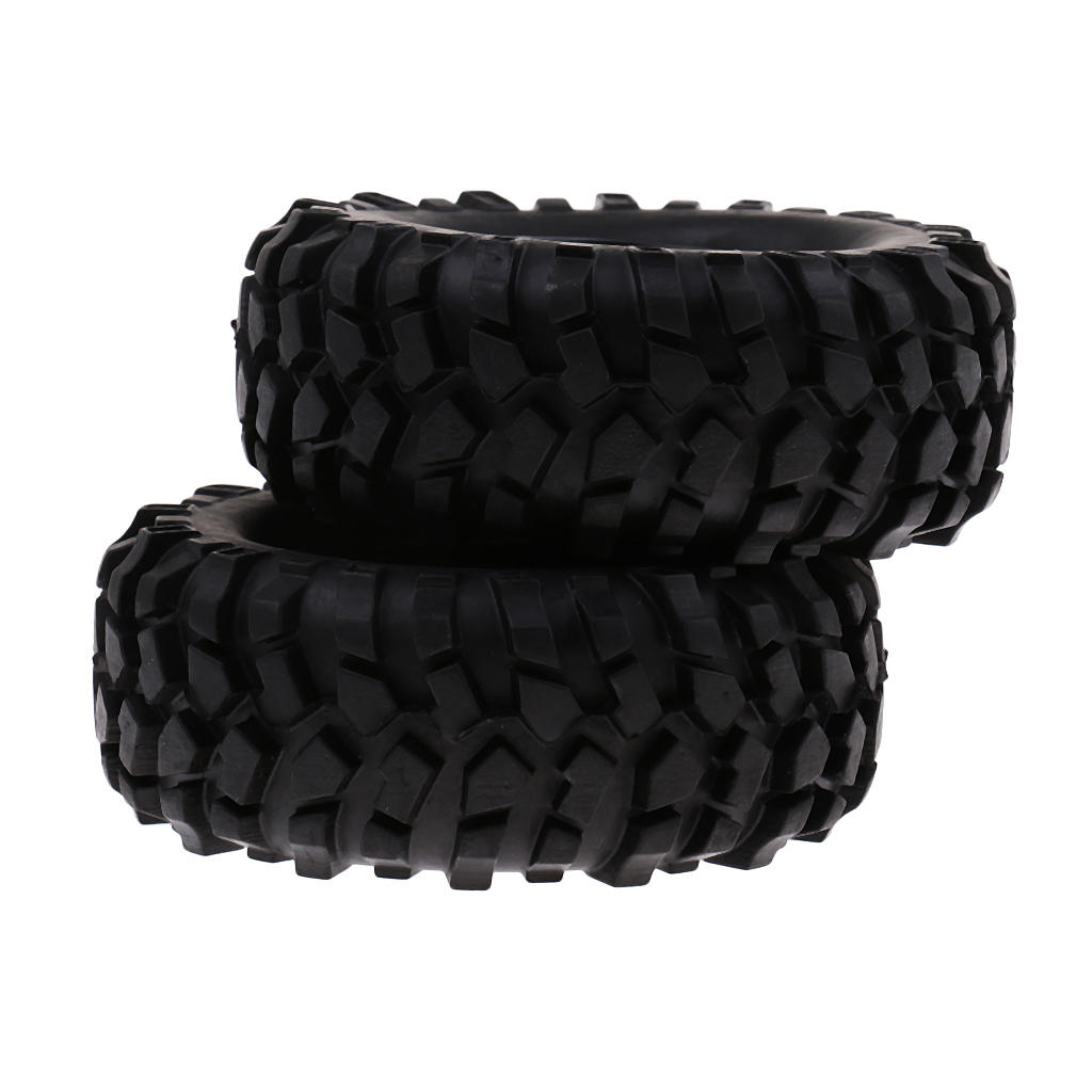 Set/2pcs Wheels Tire for 1:10 RC Rock Crawler Cars Truck  SCX10 96mm