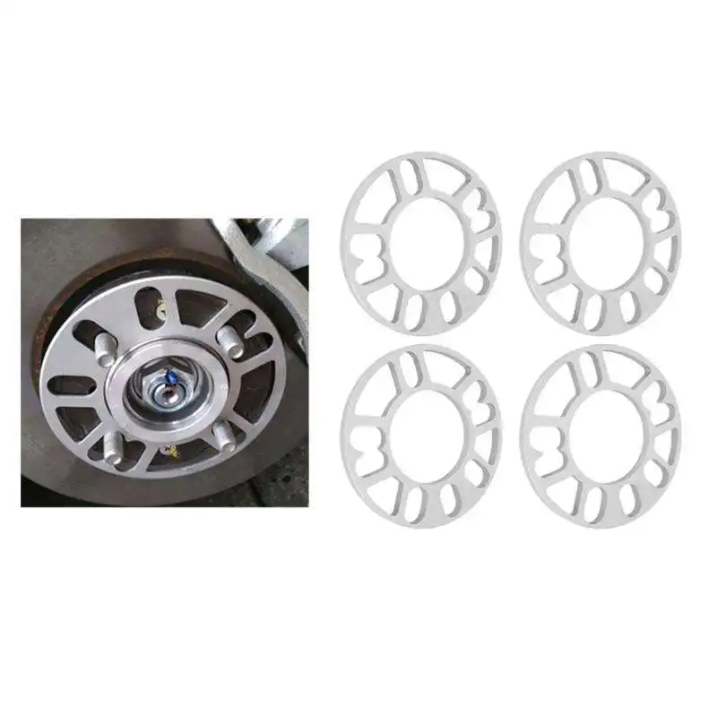 4 Packs CNC Machined Aluminum Alloy Wheel Spacer Shims Universal 4X114.3 5X112 5x115 5X114.3