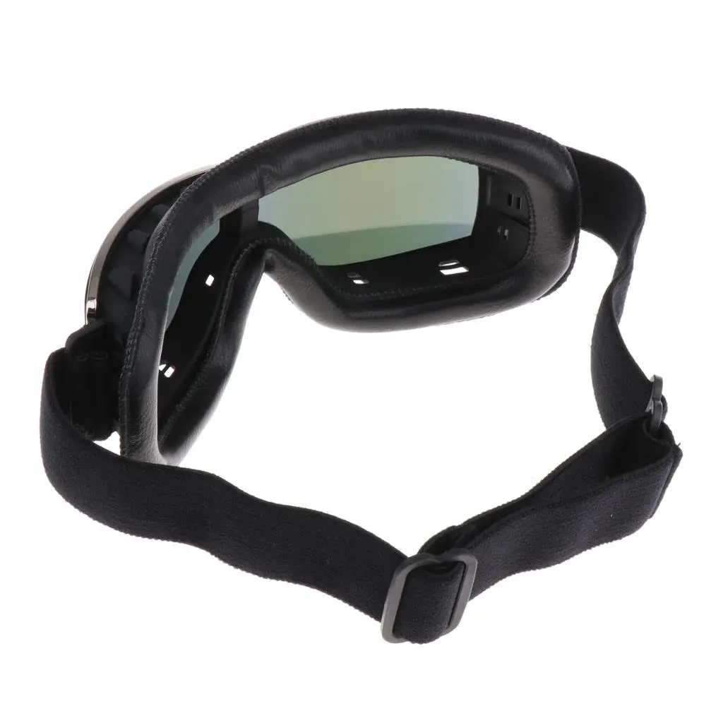 Motorcycle Riding Helmet Goggles Glasses with Adjustable Non-slip Strap Fit for Adult / Youth - (Multi-colored)