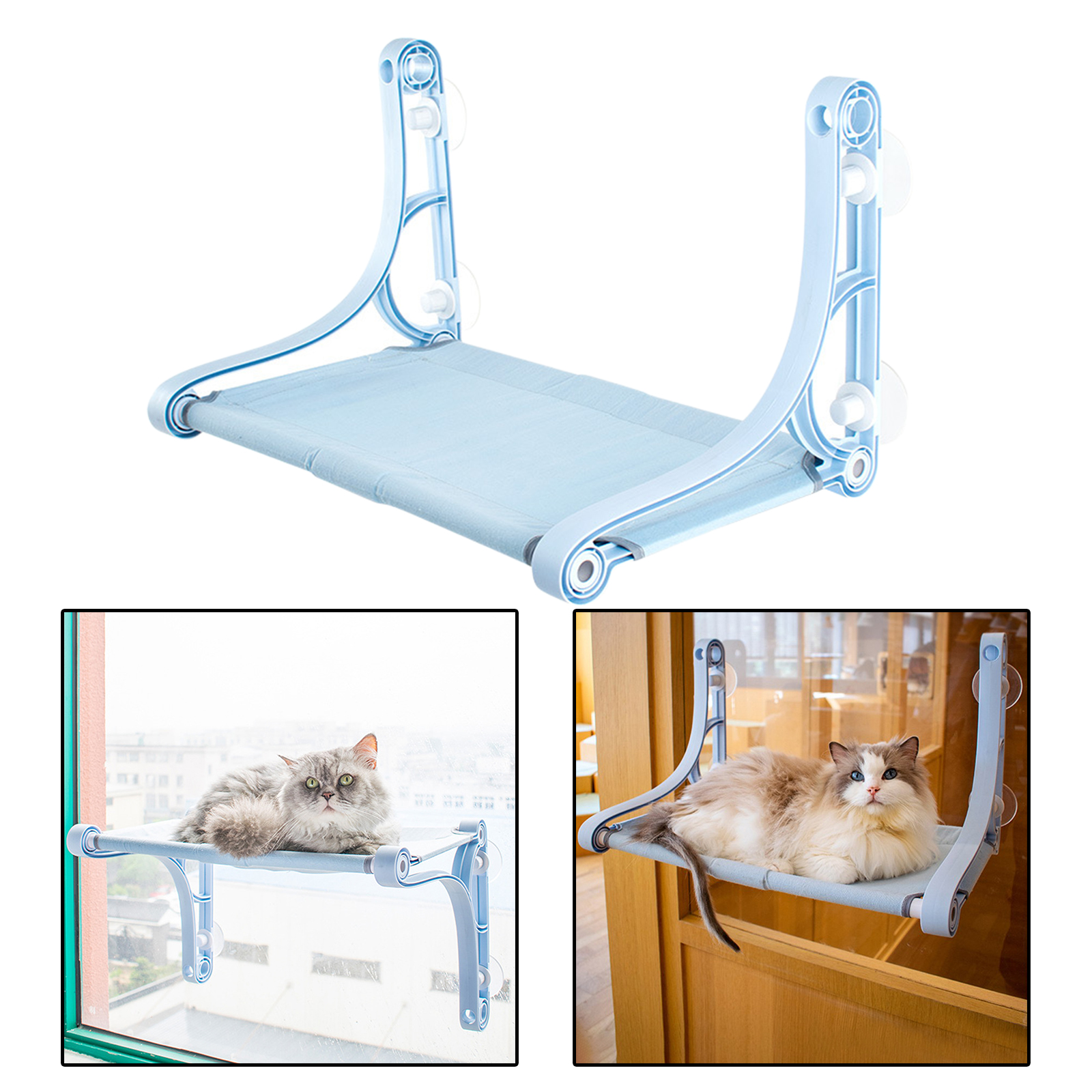 Cat Hanging Hammock Window Mounted Space Saving with Durable Suction Cup Cat Window Perch for Pet Cat Supplies Sleeping