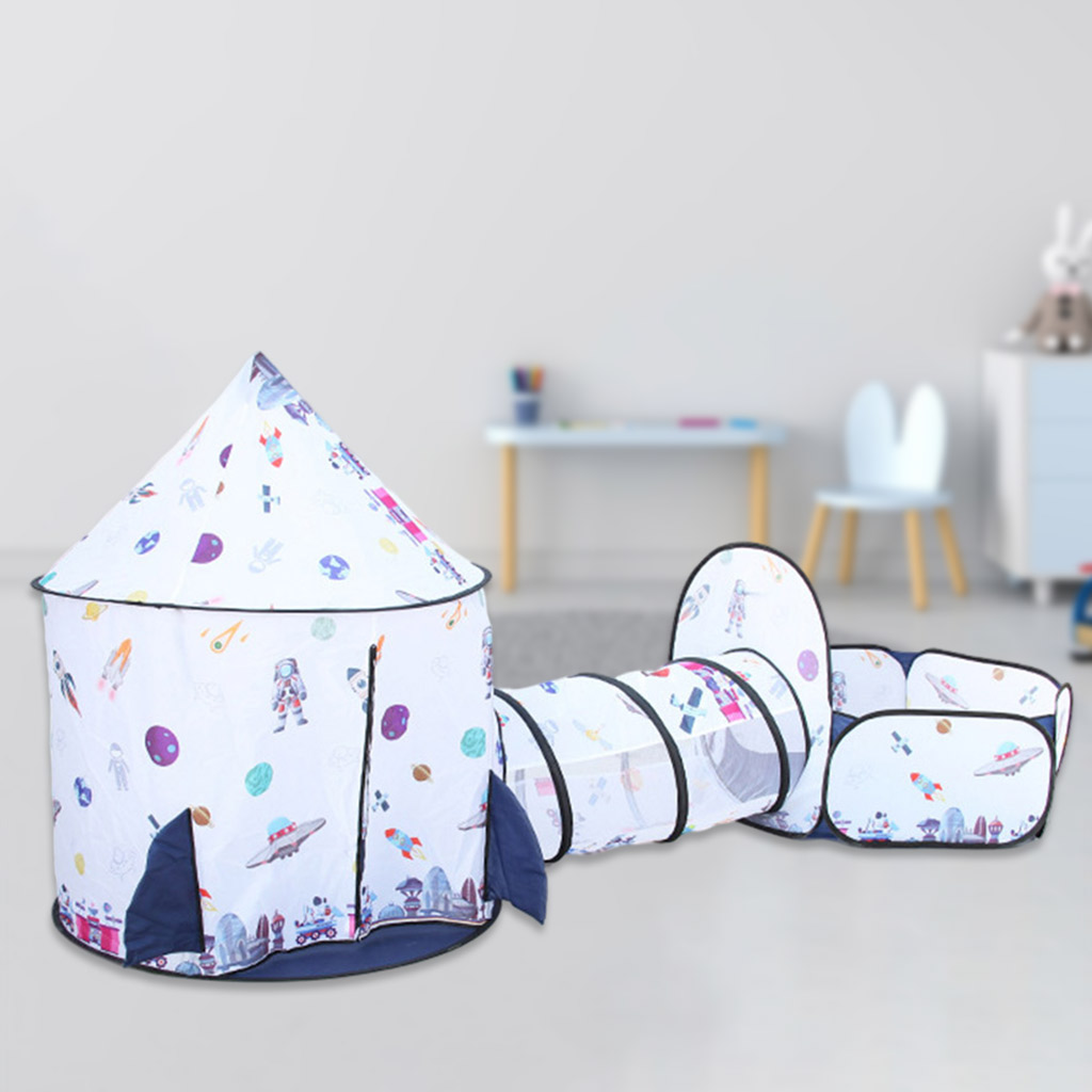 Play Tent Indoor/Outdoor Kids Astronaut Space Playhouse for Ball Pit Balls