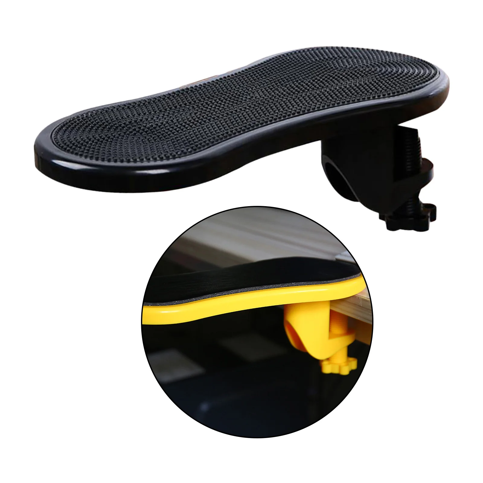 Computer Office Arm Rest Pad Mouse Pad Holder Attachable for Desk Arm Rest Extender Home Table Office Chair