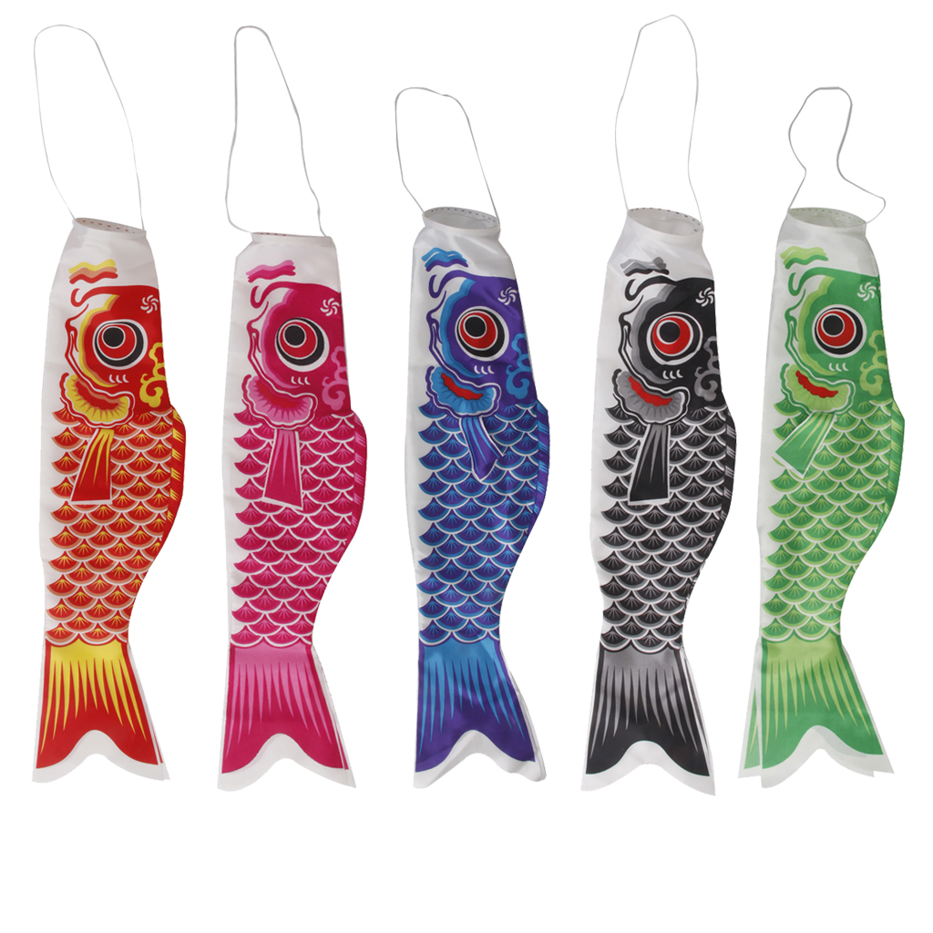 40cm Japanese Carp Windsock Fish Flag Kite Nobori Koinobori Garden Hanging Decor