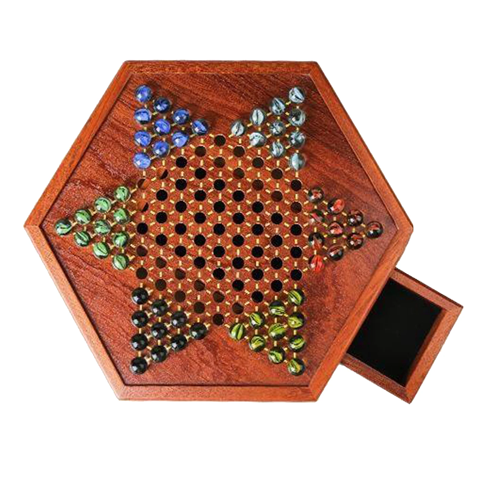 Chinese Checkers Fine Multicolor 60 Marbles Party Fun Collection Kids Adults