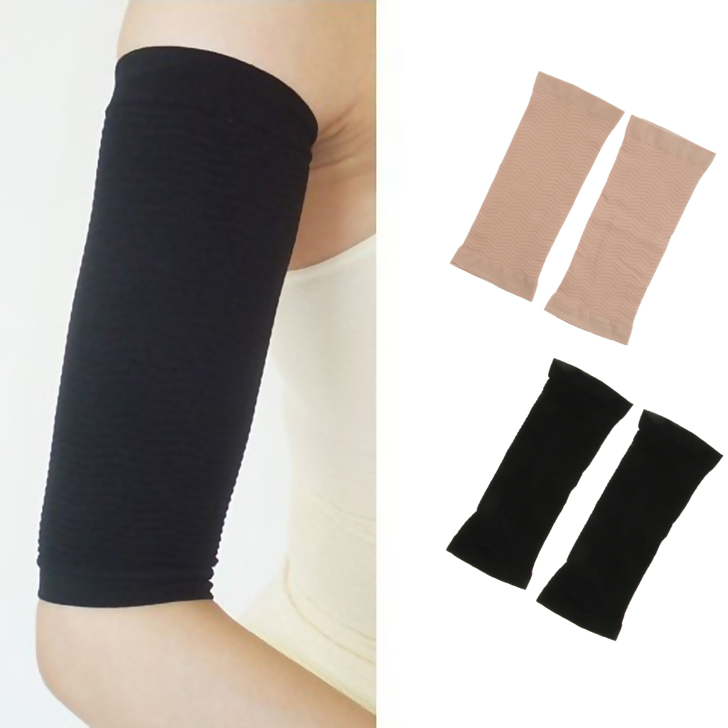 2 Pairs of Arm Shaper Sleeves for Fat Loss, Upper Arm Wrap Bands - Fat Buster