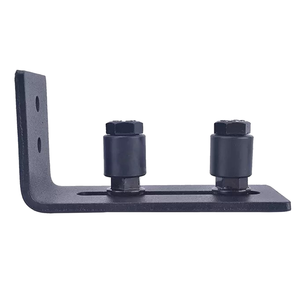 Steel Sliding Barn Door Guide Roller Stopper Durable Accessories Smoothly Quietly