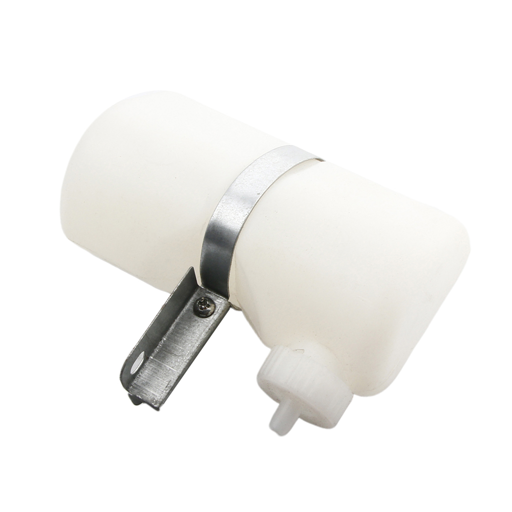 dolity White Plastic Engine Radiator Coolant Bottle Overflow Reservoir Tank  for 250cc 350cc Quad Dirt Bike ATV