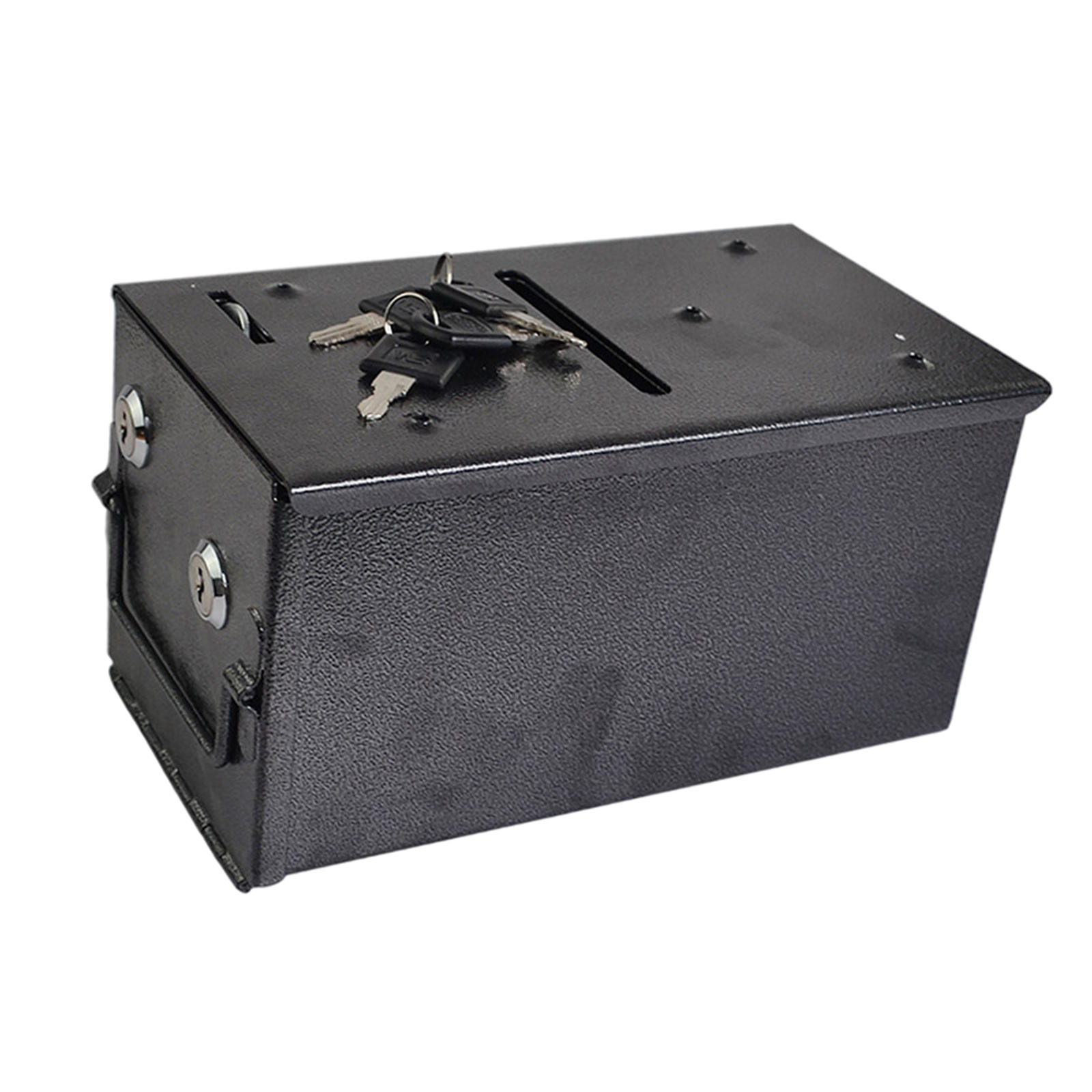 1 Set Steel Rake Drop Box Casino Iron Bill Poker Tables Portable Double Security Stable Professional Slot Coin Box Lotus Officer