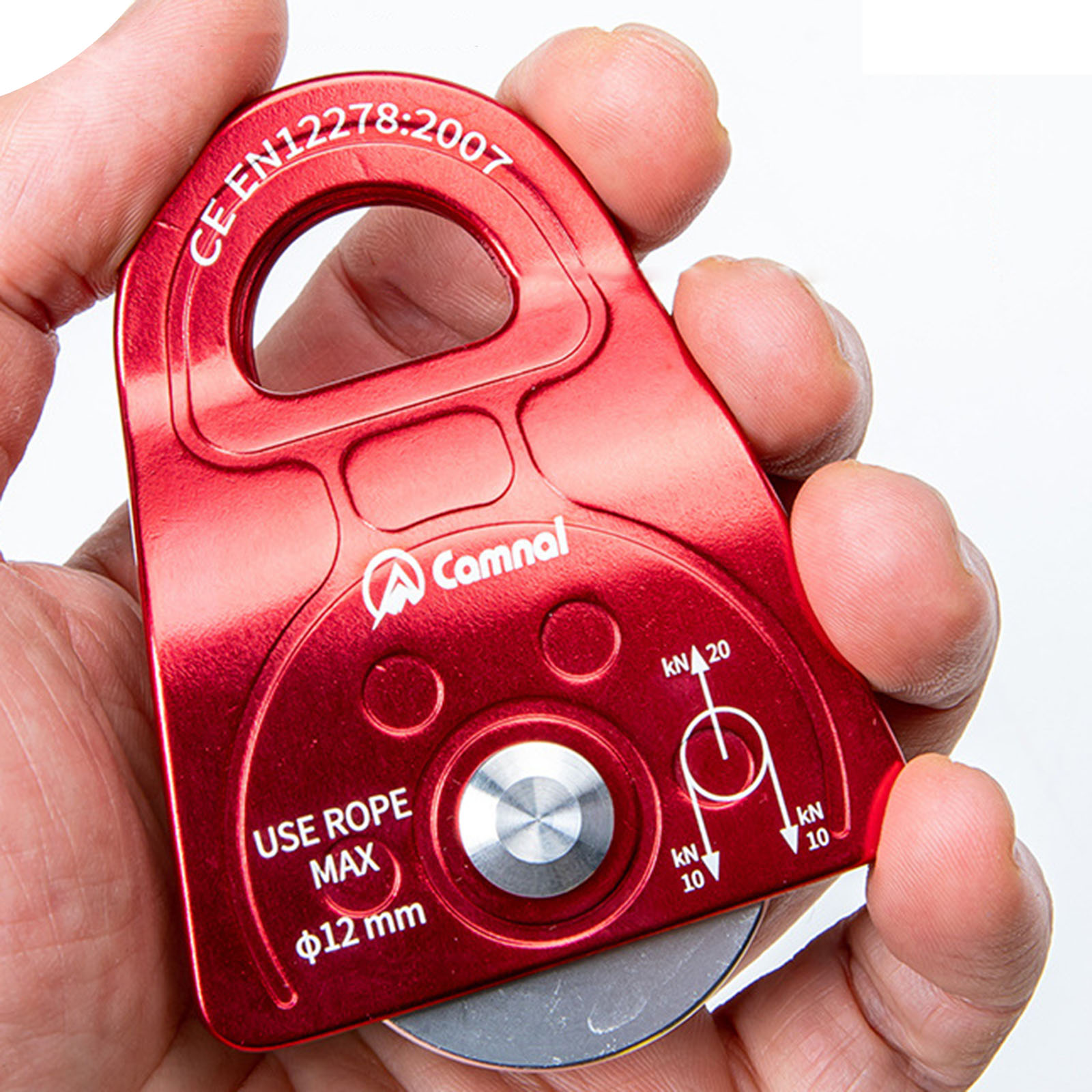 25KN Rock Climbing Tree Rigging Arborist Rope Pulley Fall Protection Pulley