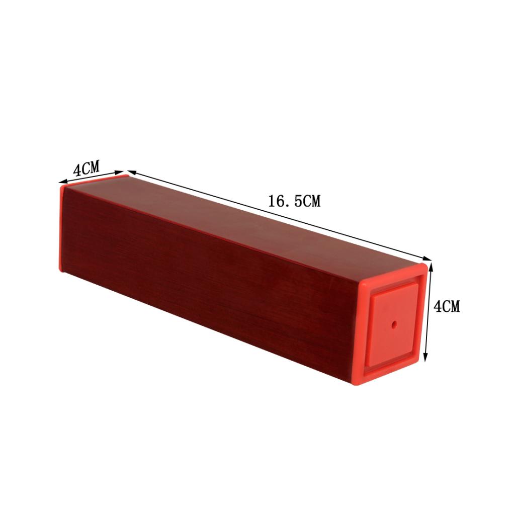 Rectangular Red Wood Hand Shaker Rhythm Percussion Instrument Sand Shaker